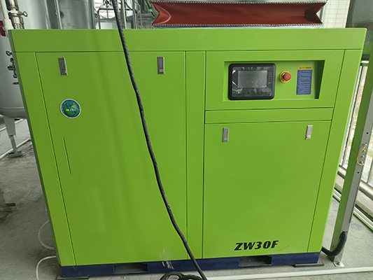 Portable-design water-lubricated oil-free screw air compressor easy transportation