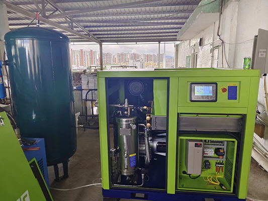 Industry air compressor designed for cosmetics production meeting sterile air standards