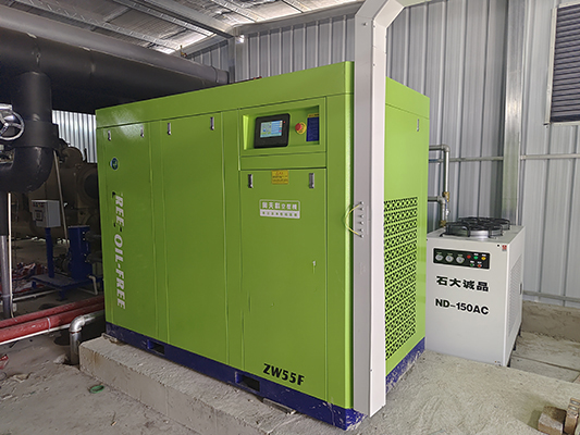 Industrial-standard water-lubricated oil-free screw air compressor factory compliance