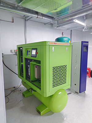 Industry air compressor designed for rubber molding plants with consistent output