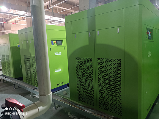 Industry air compressor applied in wastewater treatment plants for aeration systems
