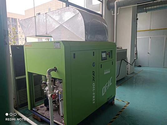 Industry air compressor designed for paper bag manufacturing facilities