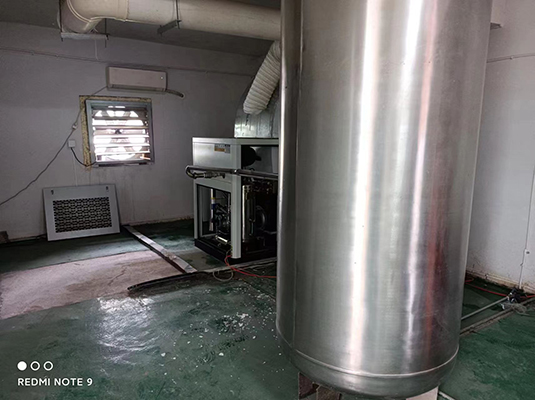 Industry air compressor used in ceramic plants for kiln control and material handling