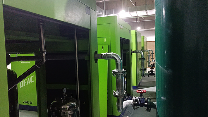 Industry air compressor applied in ceramic tile production lines